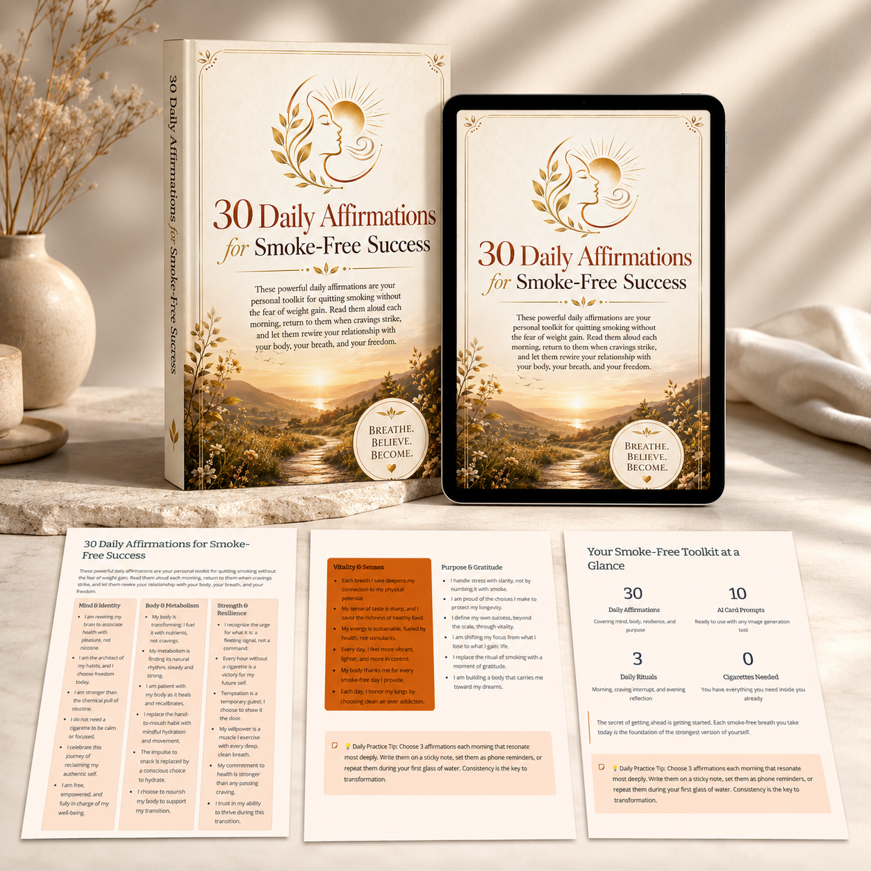 Bonus 3 - 30 Daily Affirmations for Smoke-Free Success